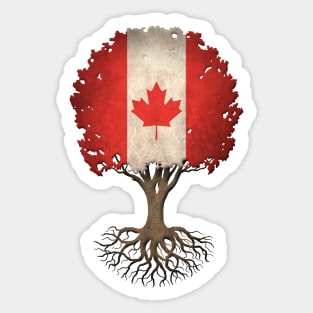 Tree of Life with Canadian Flag Sticker